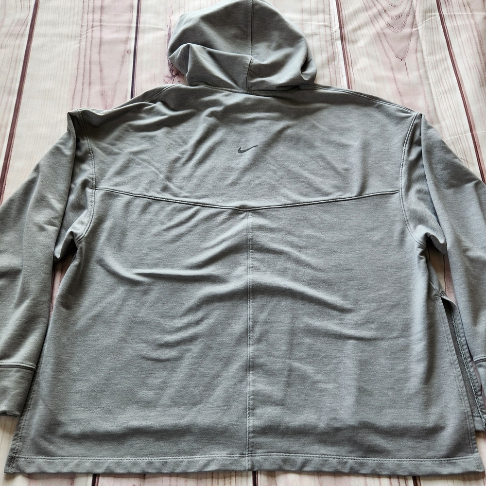Nike Yoga Dri Fit Oversize Hoodie Particle Grey | Women's Size L - Picture 8 of 12